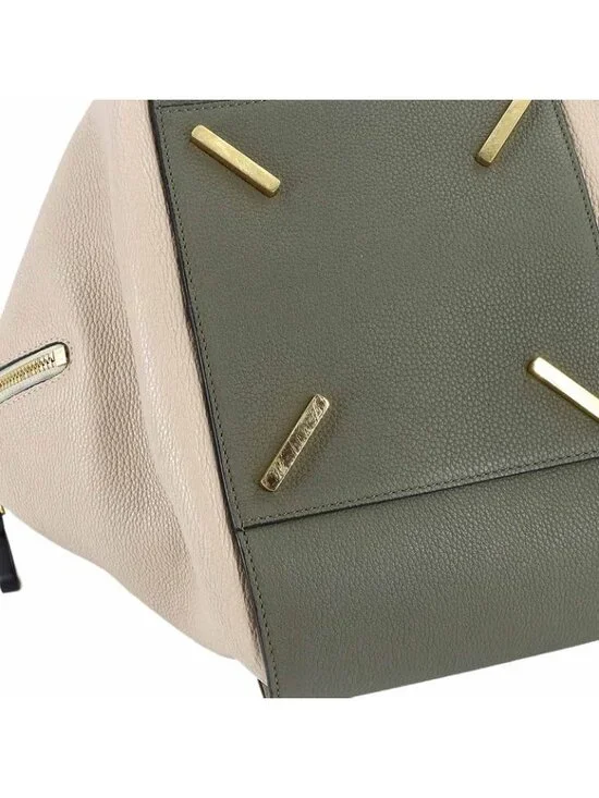 Loewe Hammock 2-Way Bag Leather Khaki Beige Medium - Picture 9 of 10